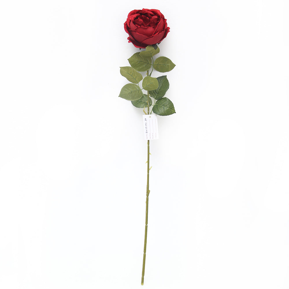 Factory Bulk Wholesale Artificial Single Velvet Roses Flower Red White Custom Real Touch Rose Decorative Flowers