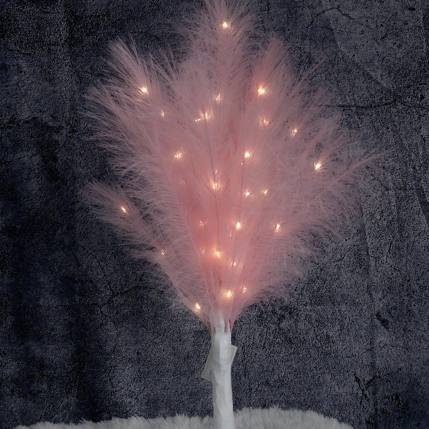 High Quality 28inch Artificial Pampas Grass With LED Light Handmade Pampas Decor for Wedding Party Home Decorations