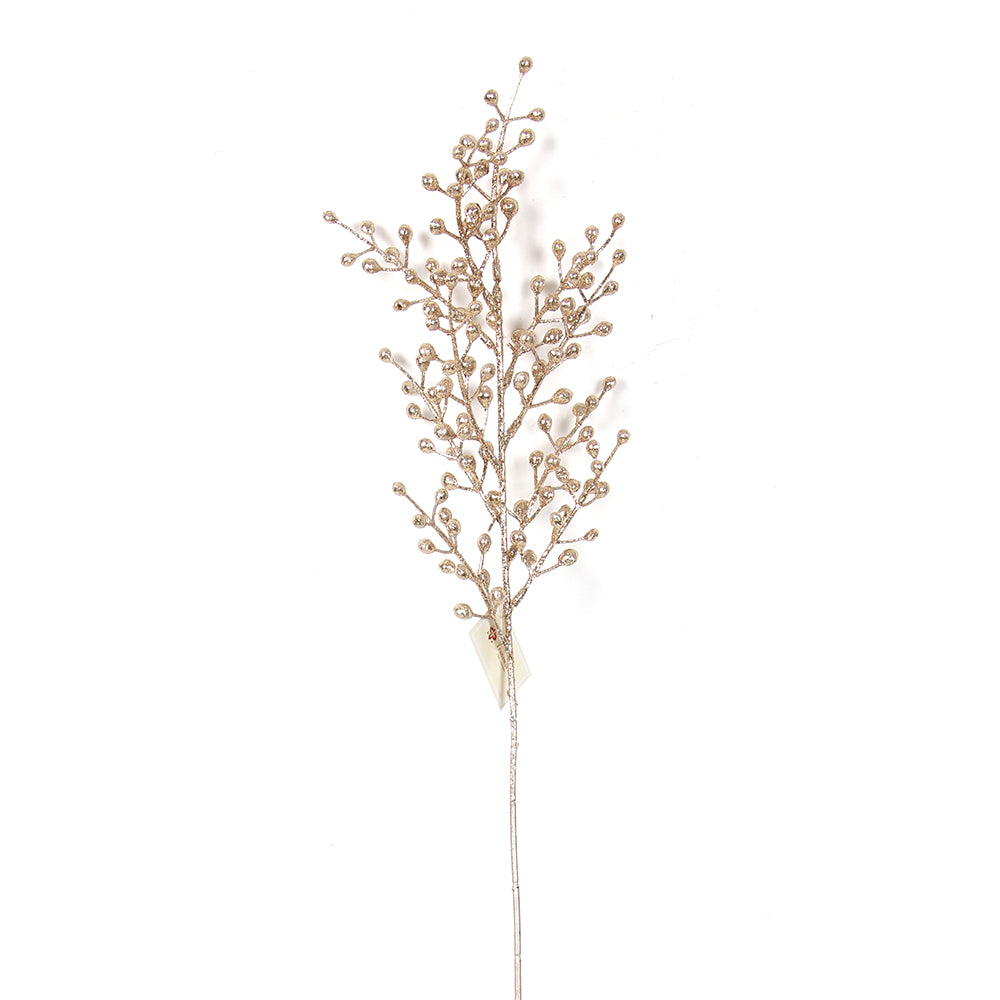 Cheapest Festival Decoration Pick Long Stems Glitter Golden Artificial Branches Faux Twigs For Christmas Decorations