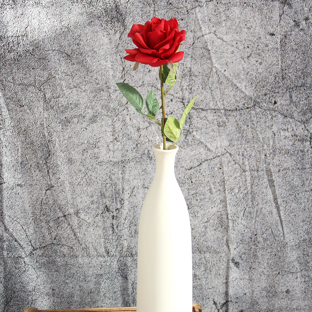 Factory Bulk Wholesale Real Touch Roses Single Rose Multicolour Artificial Flowers For Home Wedding Decoration