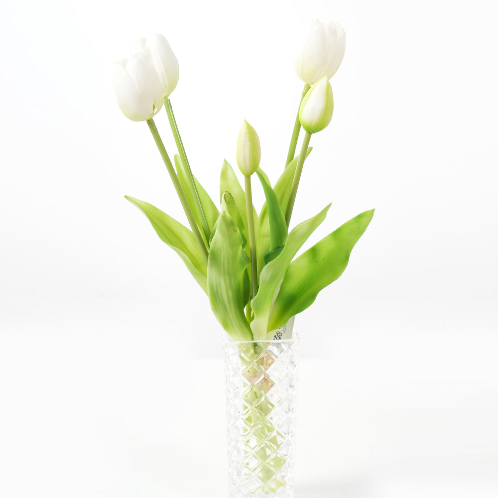 High Quality PU Silicon Artificial Tulip Real Touch Flowers For Spring Summer Home Decor Flowers Restaurant Hotel Wedding Event