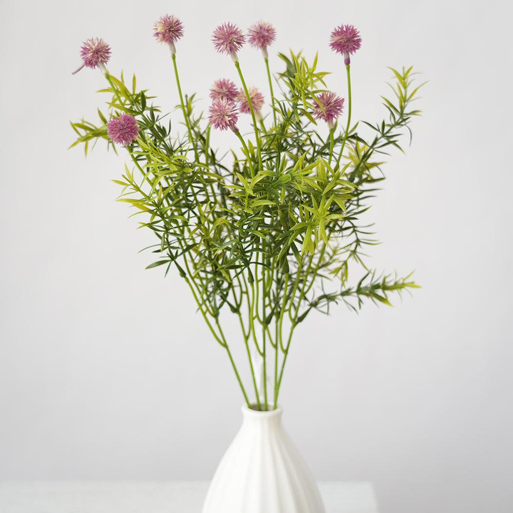 Wholesale Artificial Plant Silk Flower Acanthosphere Artificial Flower For Garden Home Event Decoration