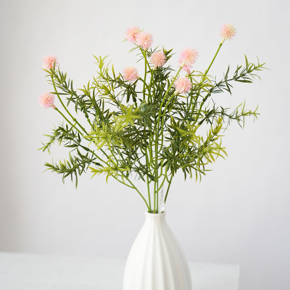Wholesale Artificial Plant Silk Flower Acanthosphere Artificial Flower For Garden Home Event Decoration