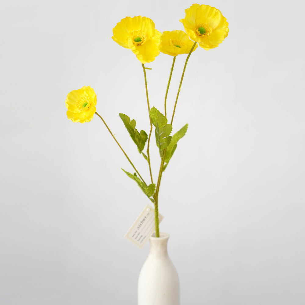 Newly Design Artificial Poppy Flower Silk Poppy Artificial Flower Arrangements For Indoor and outdoor Decorative Flowers