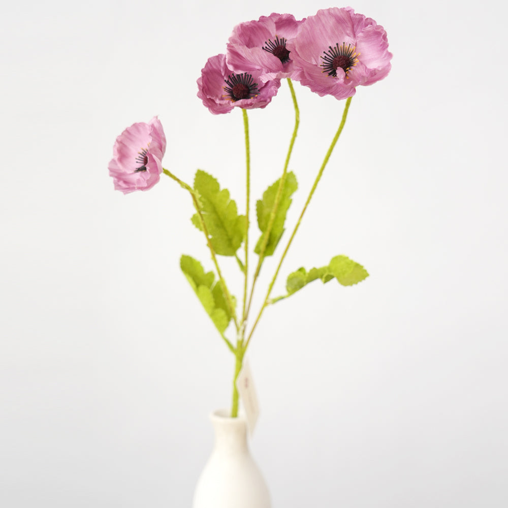 Newly Design Artificial Poppy Flower Silk Poppy Artificial Flower Arrangements For Indoor and outdoor Decorative Flowers