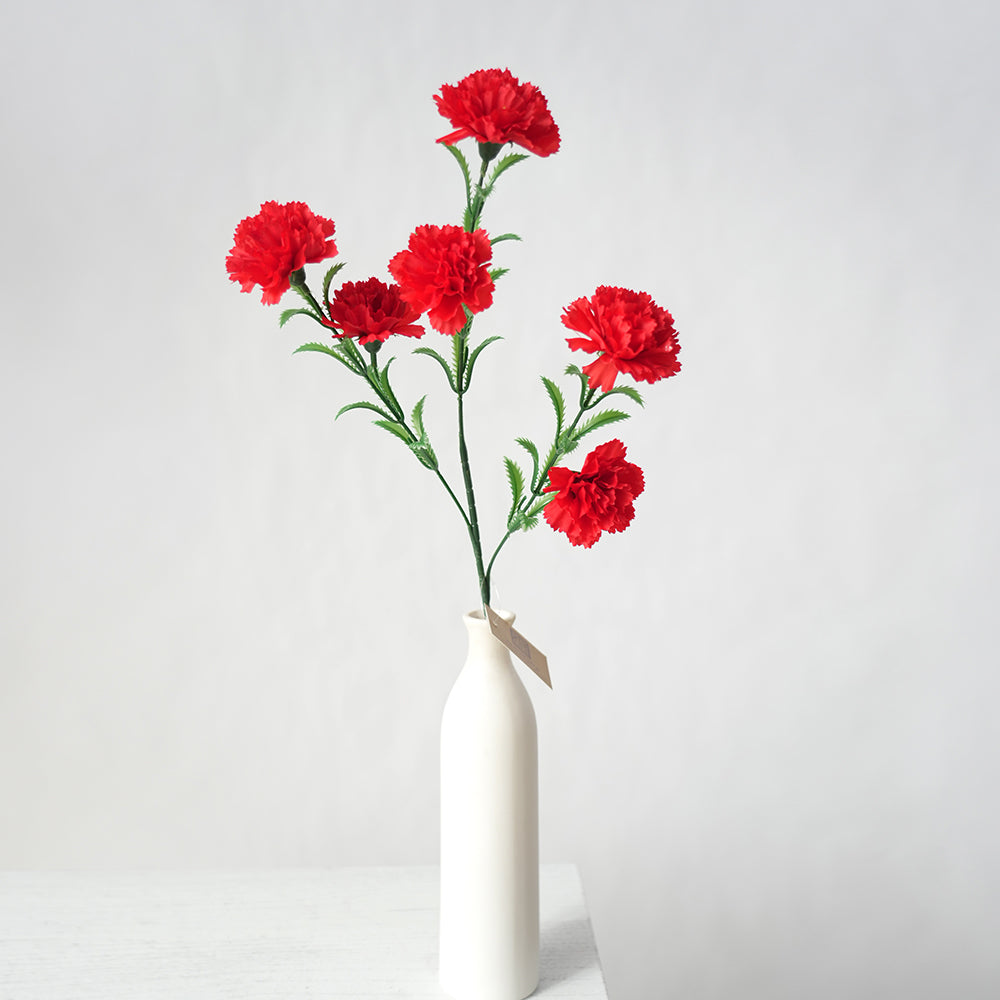 Chinese Characteristic 6heads Carnation Flowers Artificial Beautiful Color Decorative Flowers Plants for Wedding Home Outdoor Decor