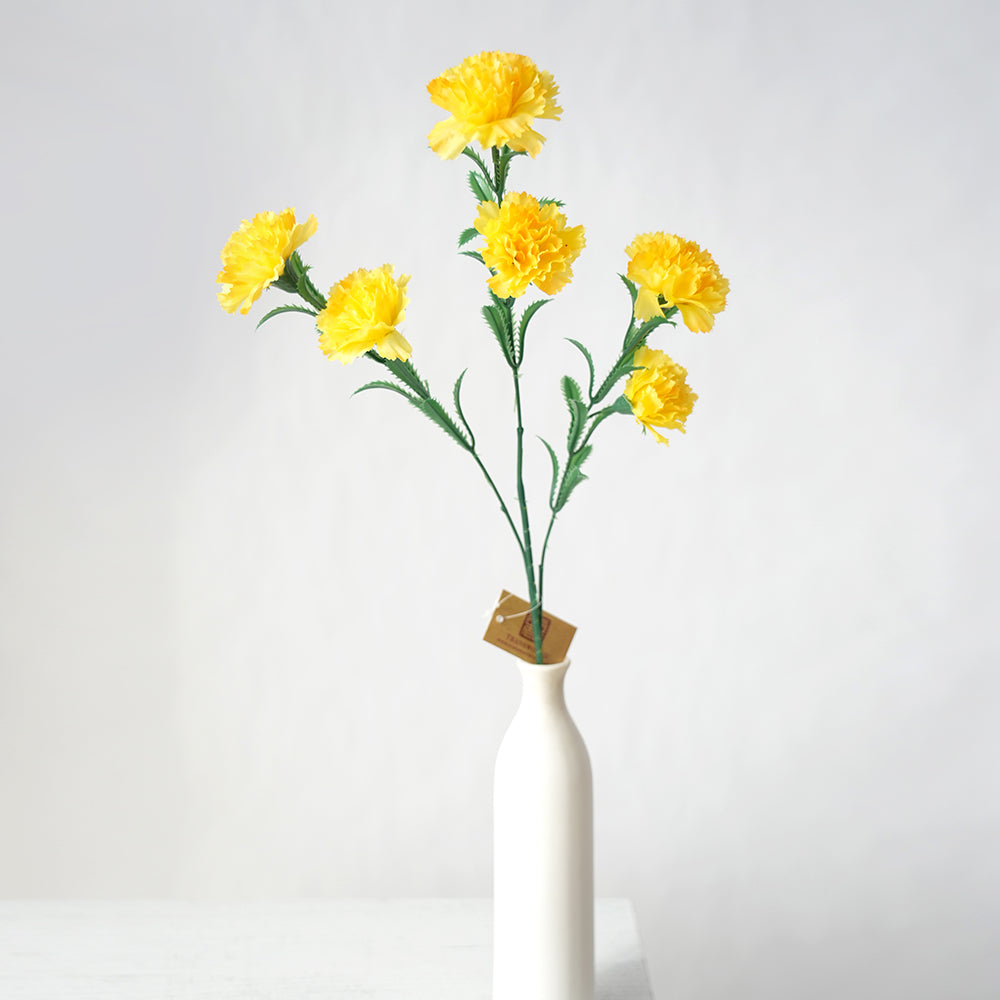 Chinese Characteristic 6heads Carnation Flowers Artificial Beautiful Color Decorative Flowers Plants for Wedding Home Outdoor Decor