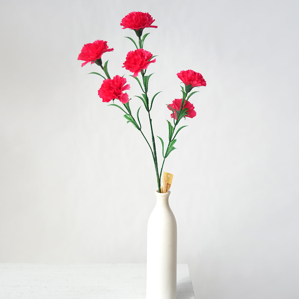Chinese Characteristic 6heads Carnation Flowers Artificial Beautiful Color Decorative Flowers Plants for Wedding Home Outdoor Decor