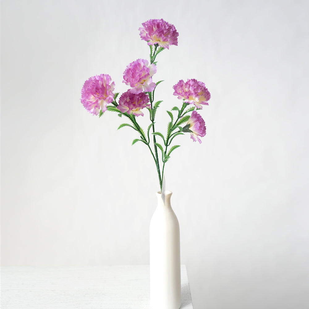 Chinese Characteristic 6heads Carnation Flowers Artificial Beautiful Color Decorative Flowers Plants for Wedding Home Outdoor Decor