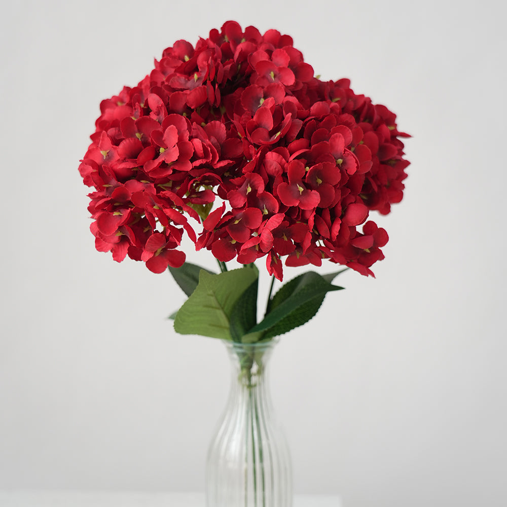 Transworld Artificial Hydrangea Flowers 5Forks Hydrangea Decorative Flowers For Home Wedding Decor
