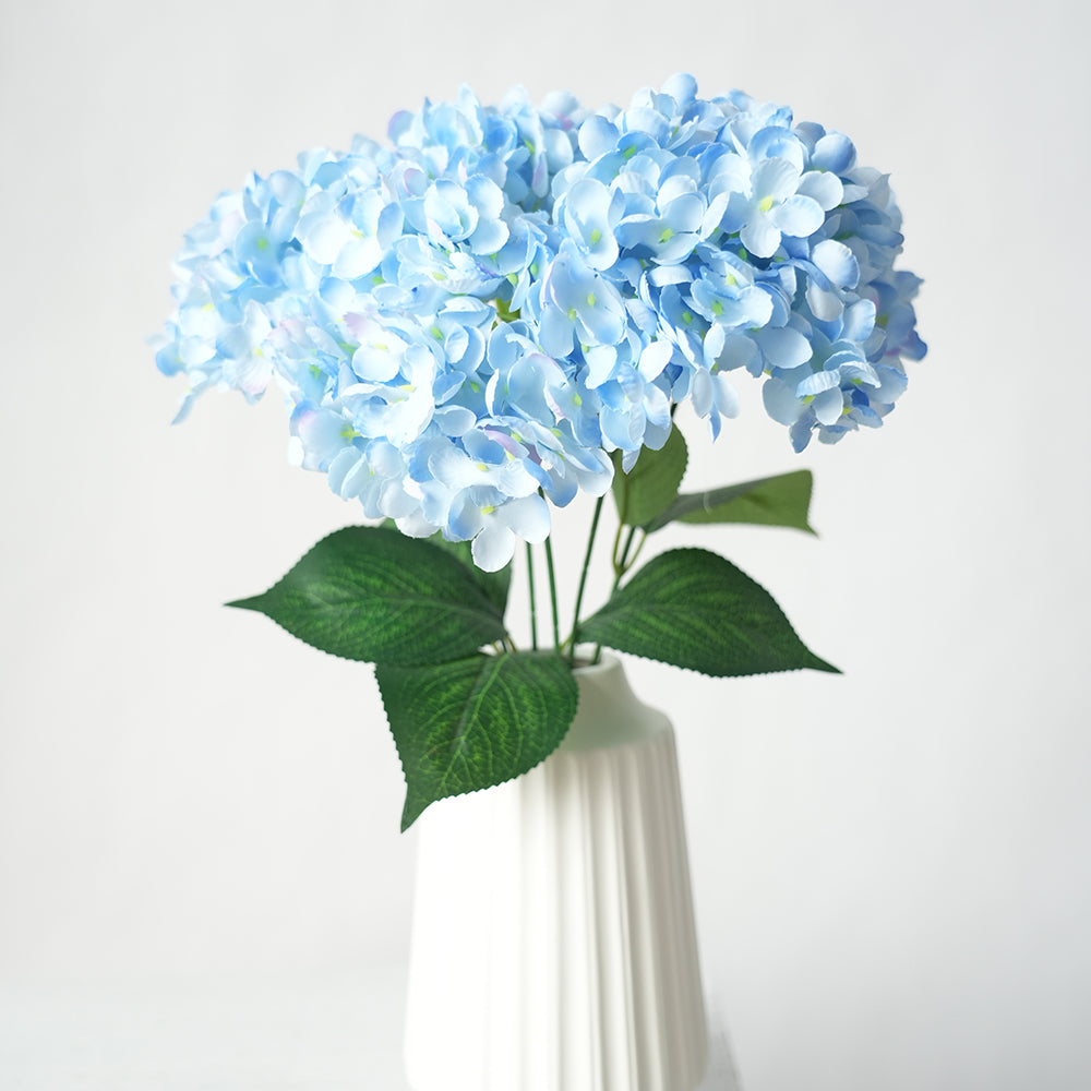 Transworld Artificial Hydrangea Flowers 5Forks Hydrangea Decorative Flowers For Home Wedding Decor