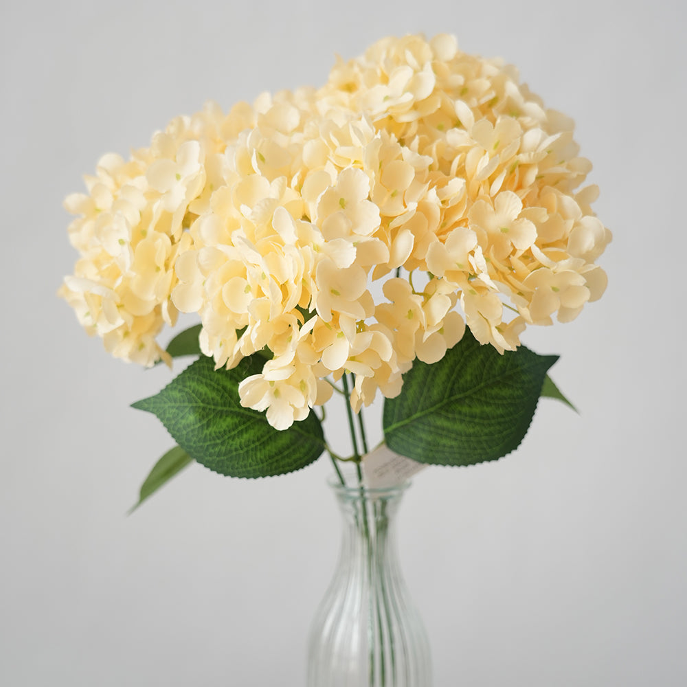 Transworld Artificial Hydrangea Flowers 5Forks Hydrangea Decorative Flowers For Home Wedding Decor