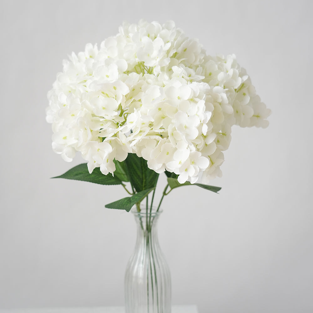 Transworld Artificial Hydrangea Flowers 5Forks Hydrangea Decorative Flowers For Home Wedding Decor