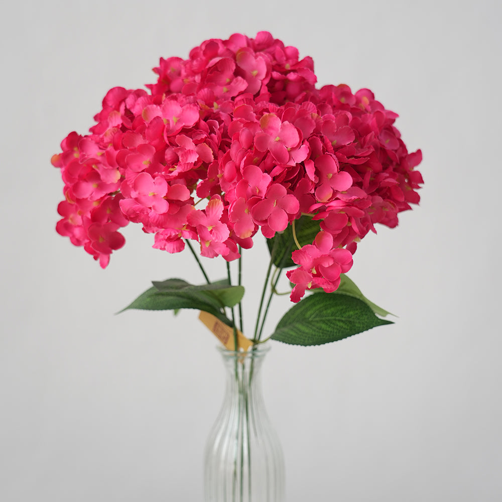 Transworld Artificial Hydrangea Flowers 5Forks Hydrangea Decorative Flowers For Home Wedding Decor