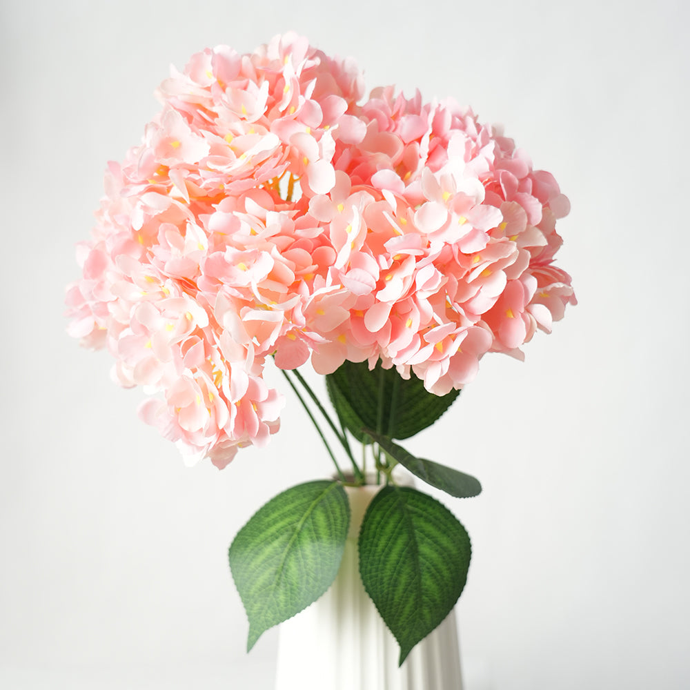 Transworld Artificial Hydrangea Flowers 5Forks Hydrangea Decorative Flowers For Home Wedding Decor
