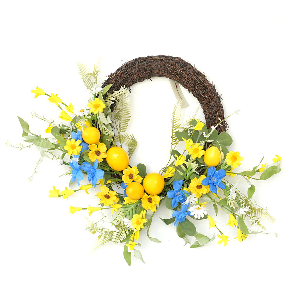 Transworld A Set Series Artificial Wreath&Garland&Spray Decorative Flowers, Wreaths and Plants for Home Hotel Garden Wedding Decorations