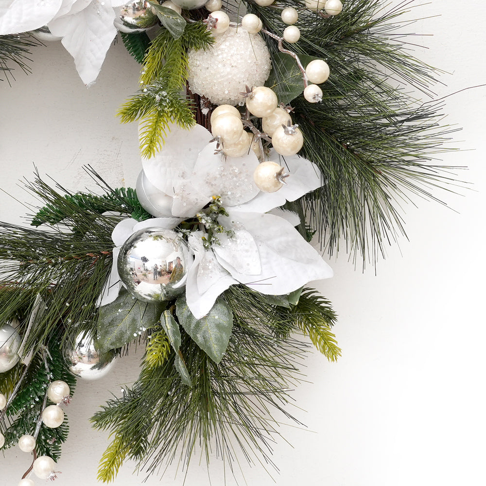 Fashional Design Artificial Christmas Wreath 70cm Faux Decorative Wreaths For Home Christmas Decorations