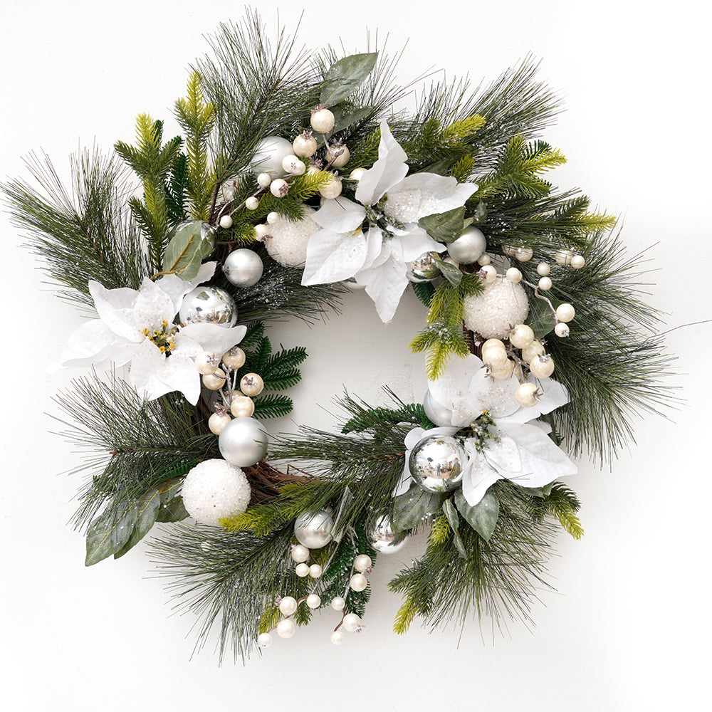 Fashional Design Artificial Christmas Wreath 70cm Faux Decorative Wreaths For Home Christmas Decorations