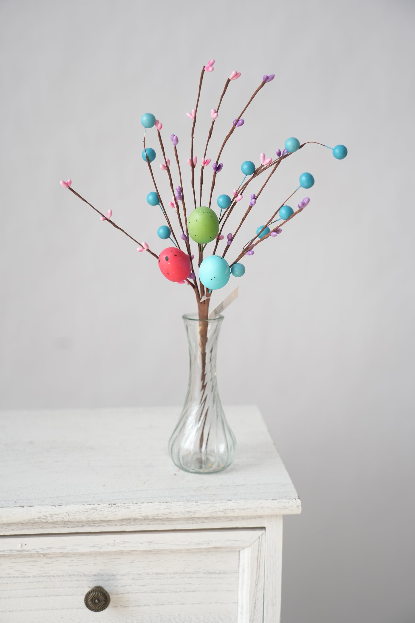 Transworld Original Handmade Easter Spray Decor Decorative Artificial Floral Spray for Party Easter Decoration