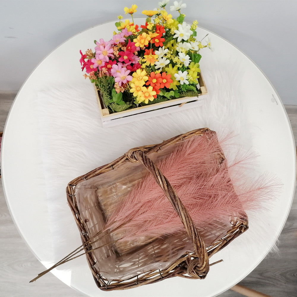 Classic Style Artificial Pampas Grass 50cm Small Pampas Customizable Size and Color Pampas Grass Decor Festival Decoration