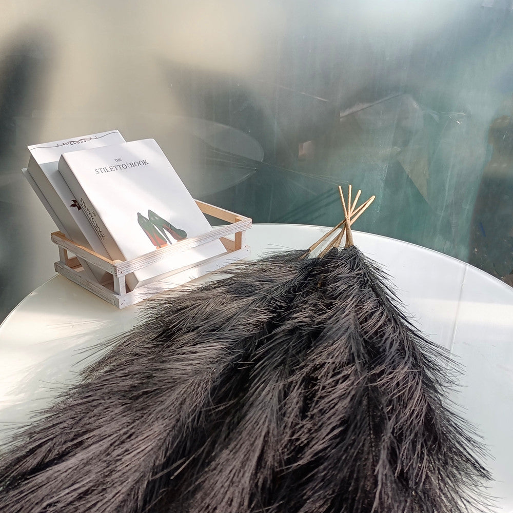 2024 Hot 43INCH Pure Black Artificial Pampas Grass Fluffy Large Pampas Grass Decor For Wedding Party Home Store Decor