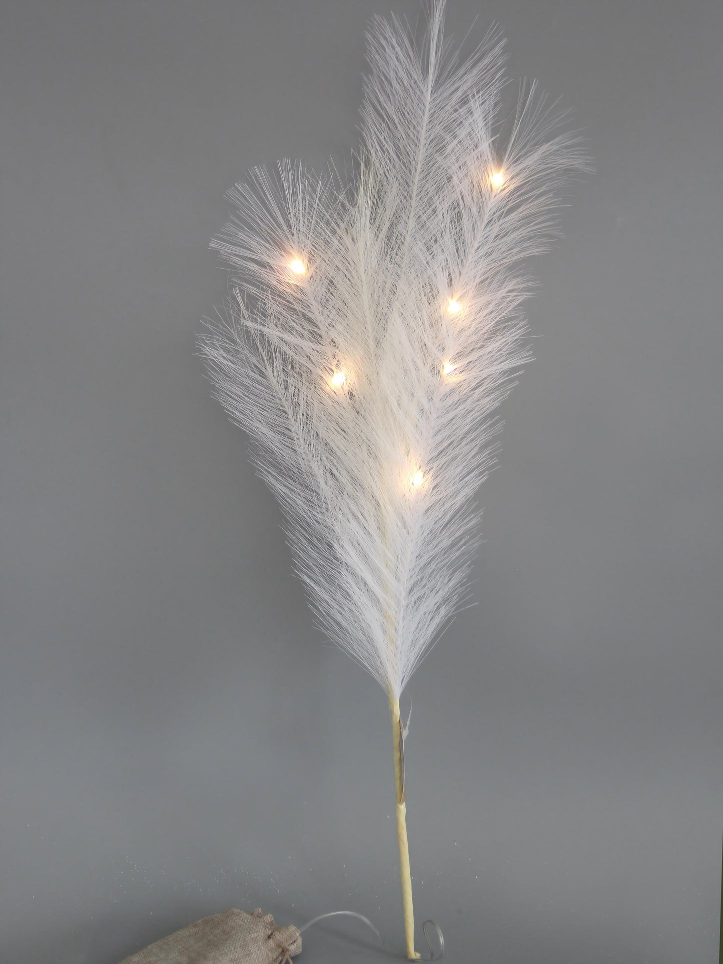 High Quality Artificial Pampas Grass With LED Light Pampas Set of 3(3w/lit ) Handmade Pampas Decor for Party Wedding Home Decoration