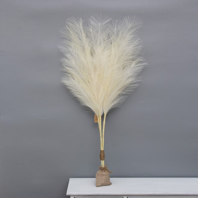 High Quality Artificial Pampas Grass With LED Light Pampas Set of 3(3w/lit ) Handmade Pampas Decor for Party Wedding Home Decoration