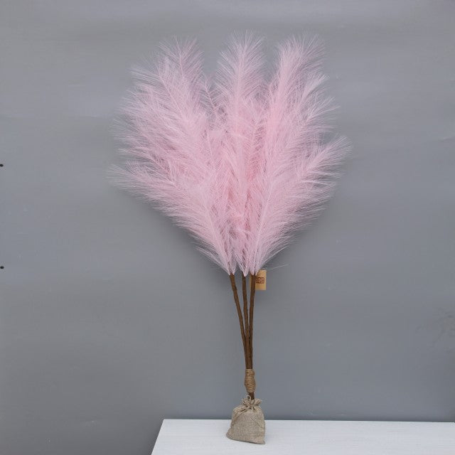 High Quality Artificial Pampas Grass With LED Light Pampas Set of 3(3w/lit ) Handmade Pampas Decor for Party Wedding Home Decoration