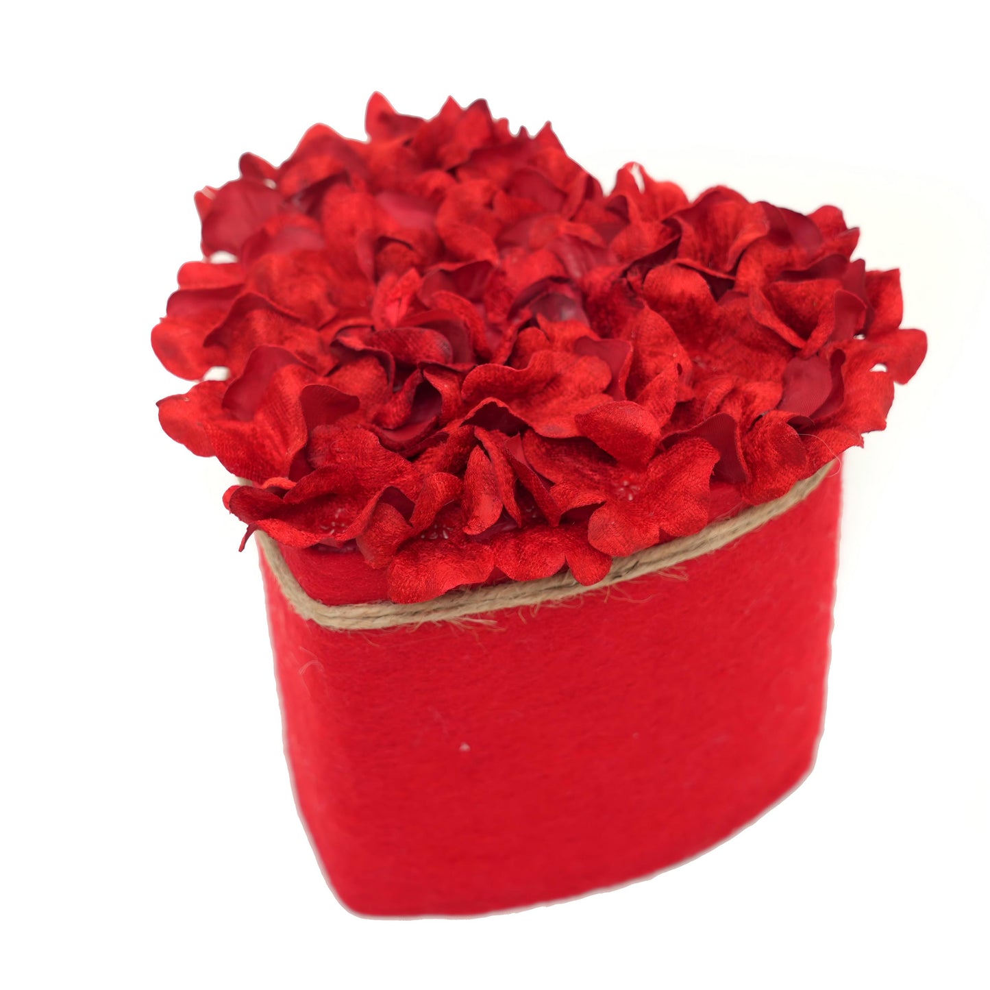 High Quality Valentine′s Day Decor Artificial Roses Petals Exquisite Fayx Flower Box For Party Valentine′s Day Decoration
