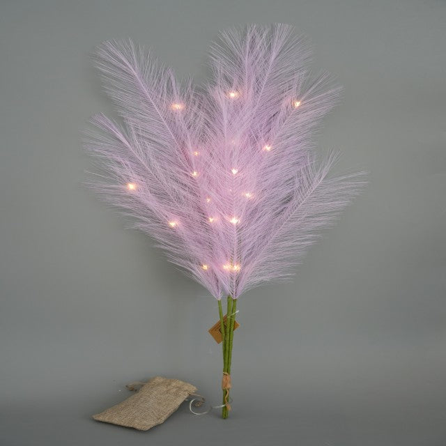 High Quality 31.5inch Artificial Pampas Grass With LED Light Pampas Set of 3(3w/lit ) Pampas Decor for Wedding Home Party Decoration
