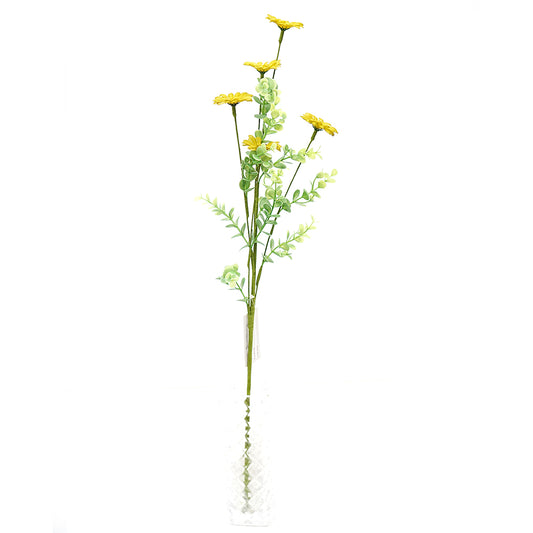 Wholesale Artificial Daisy Flower for DIY Bouquet Single Branch Fabric Daisy for Indoor Kitchen Table Decoration