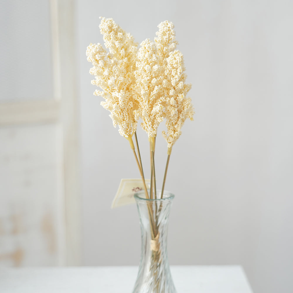 Transworld Design Six Head Millet Spray Artificial Flower Spray Decorative flower For Wedding Party Event Decoration