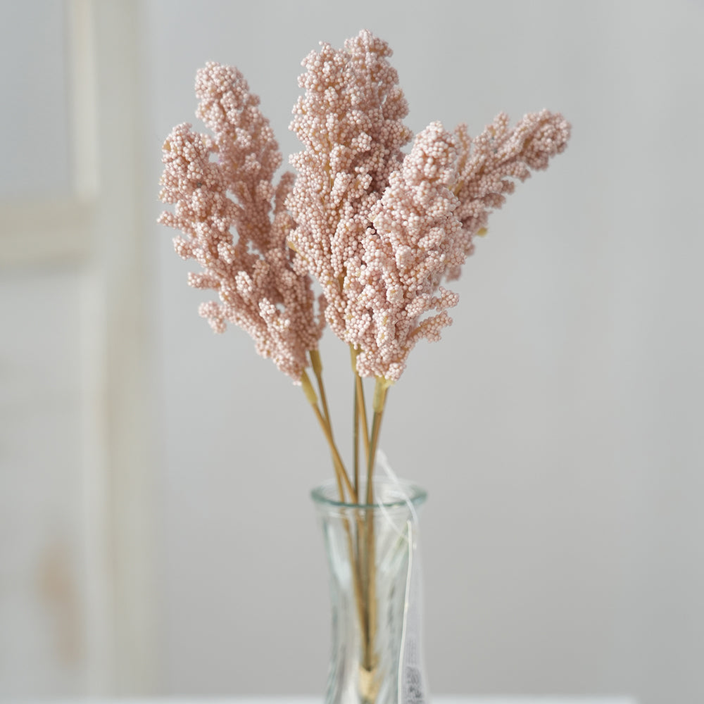 Transworld Design Six Head Millet Spray Artificial Flower Spray Decorative flower For Wedding Party Event Decoration