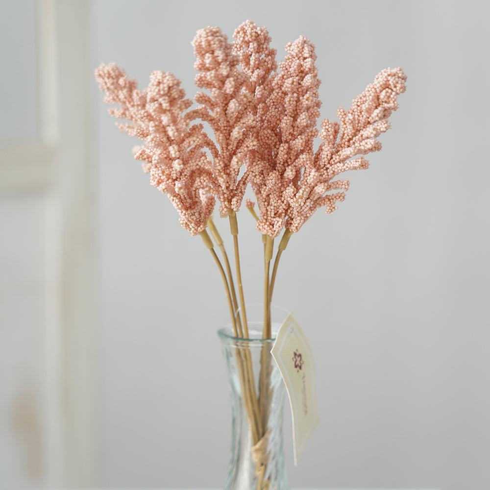 Transworld Design Six Head Millet Spray Artificial Flower Spray Decorative flower For Wedding Party Event Decoration
