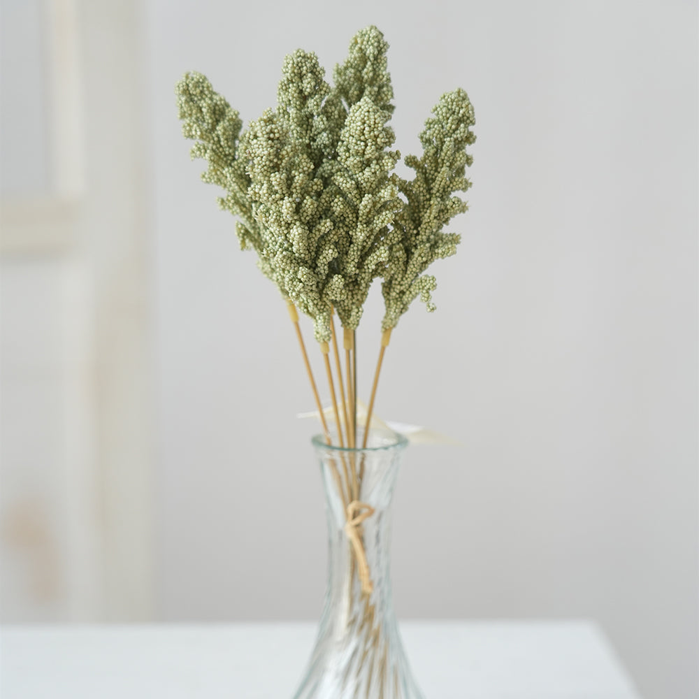 Transworld Design Six Head Millet Spray Artificial Flower Spray Decorative flower For Wedding Party Event Decoration
