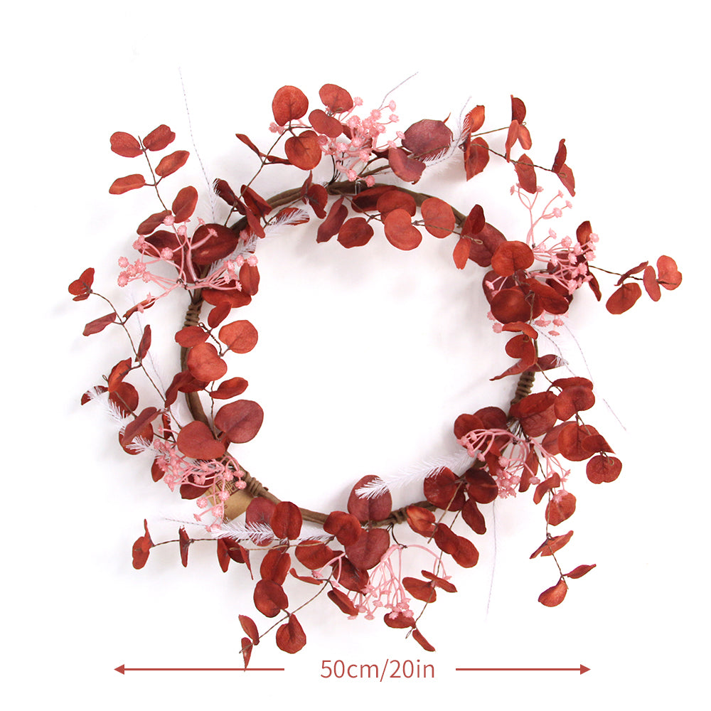 Autumn Style Wreaths For Home Decoration Hanging Simulated Plant Crops Maple Artificial Flowers Large Vine