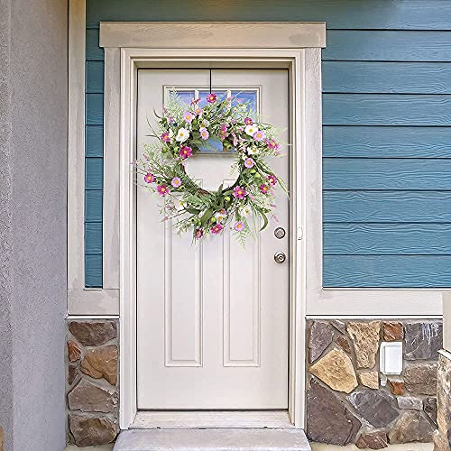 Beautiful Artificial Spring Wreath 60cm Wreaths For Home Decoration Door Hanger Wall Decor Decorative FlowersWreaths and Plants