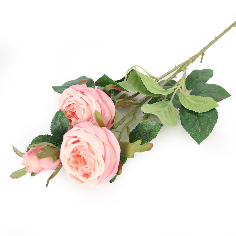 63cm 3 Heads Tineke Rose Spray Artificial Flower Home Decoration Table Decoration