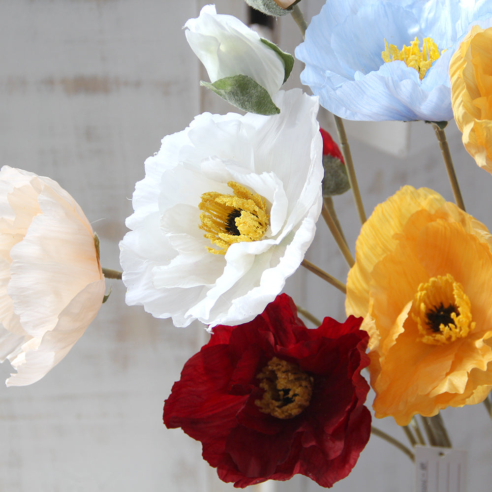 Beautiful Color Poppy Flower Artificial Flower For Home Wedding Decoration