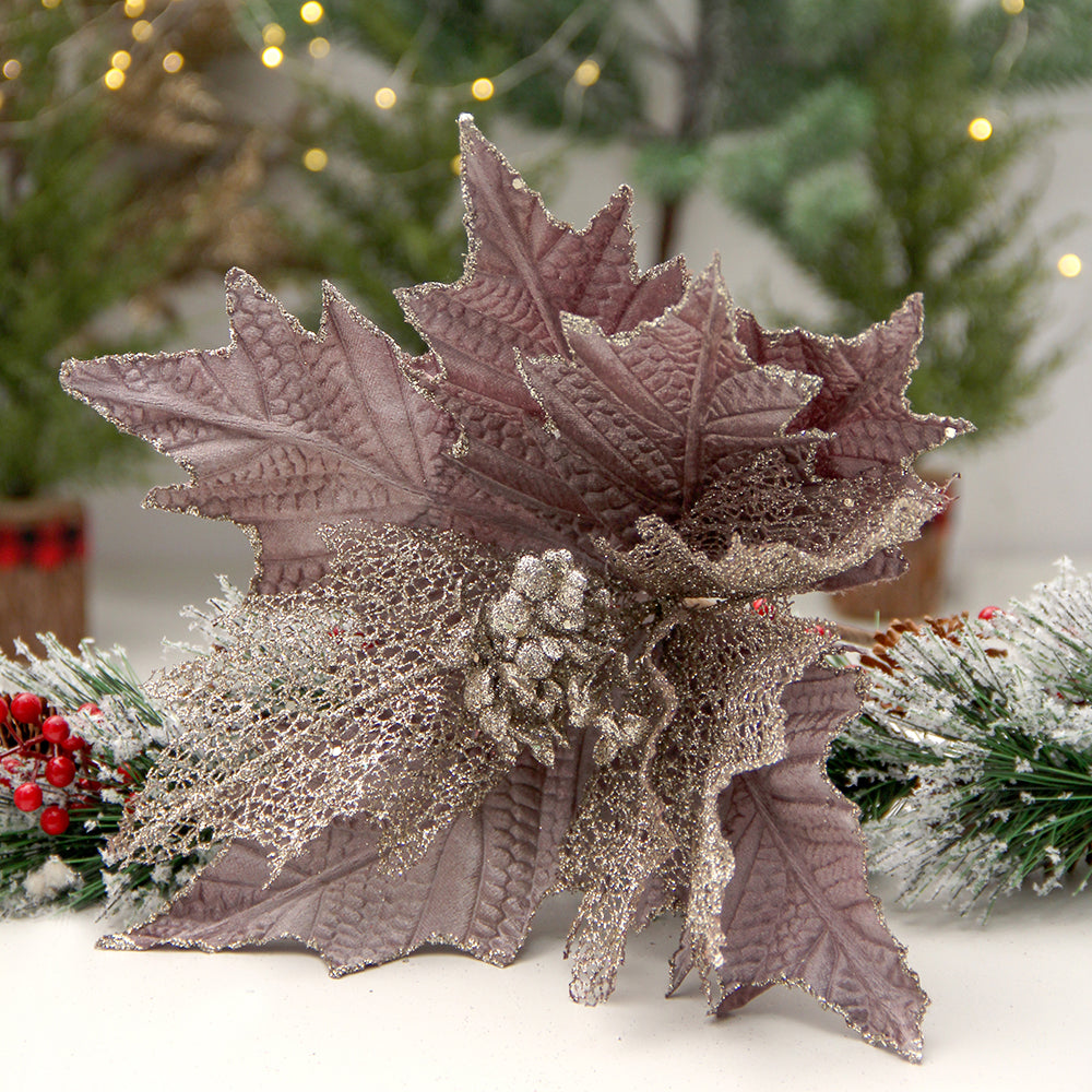 Artificial Plants PURPLE Leaves Fake Plant Grass Party Decor