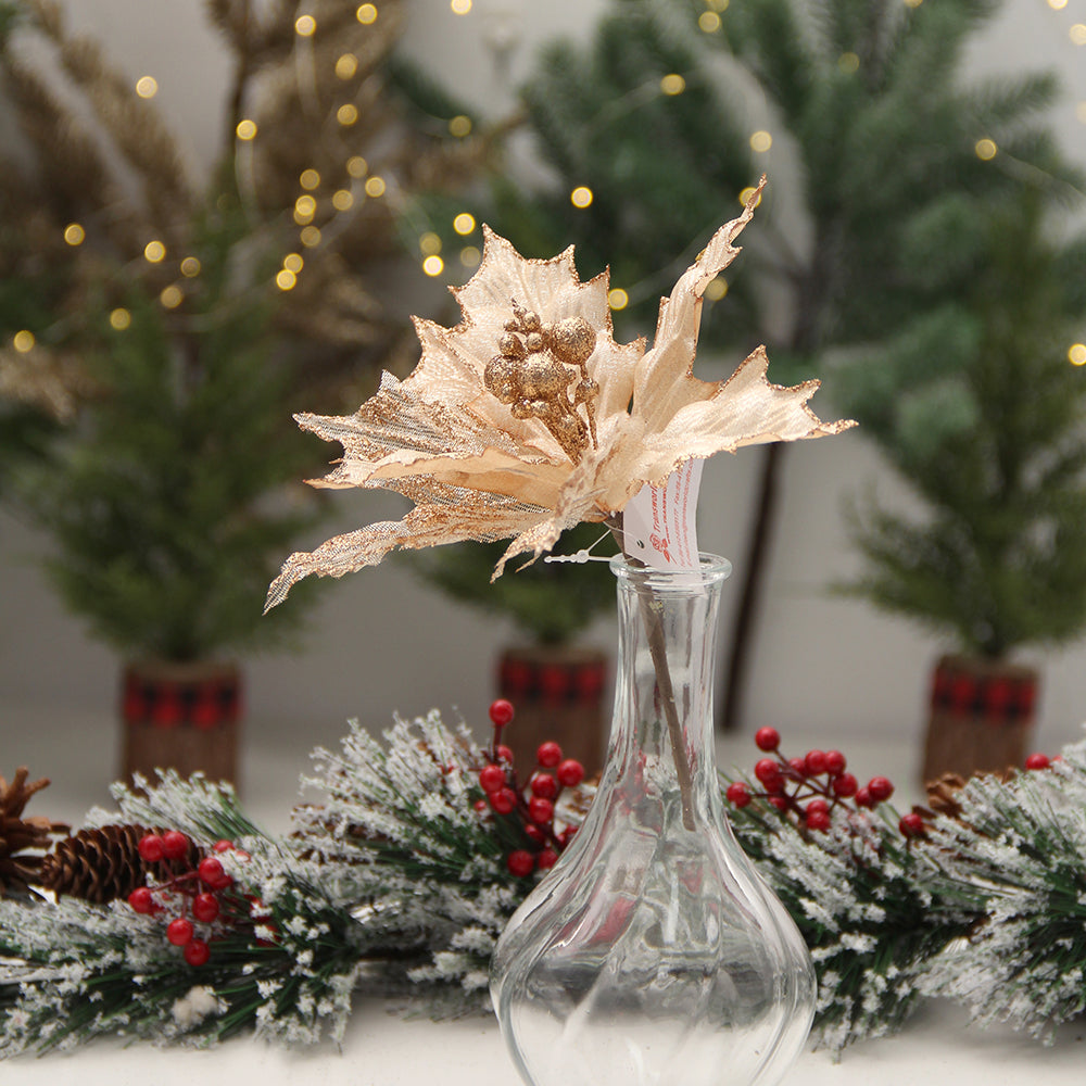 Artificial Leaves Golden Tropical Leaves with Leaves Decorations forParty Wedding Birthday Decorations