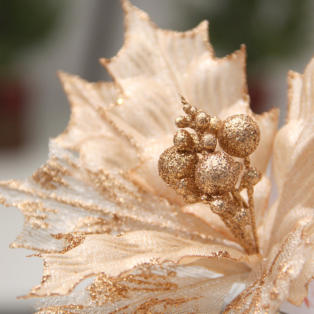 Artificial Leaves Golden Tropical Leaves with Leaves Decorations forParty Wedding Birthday Decorations