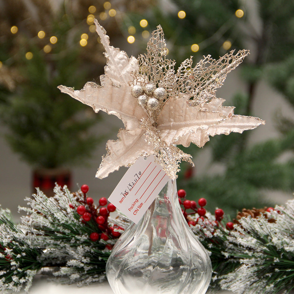 Christmas Artificial Plants Decoration, Plastic Grass Home Garden Planter Party Wedding Decor