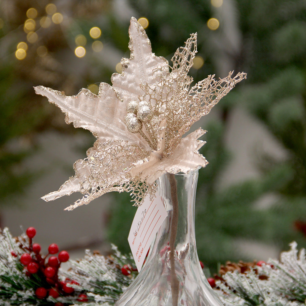 Christmas Artificial Plants Decoration, Plastic Grass Home Garden Planter Party Wedding Decor