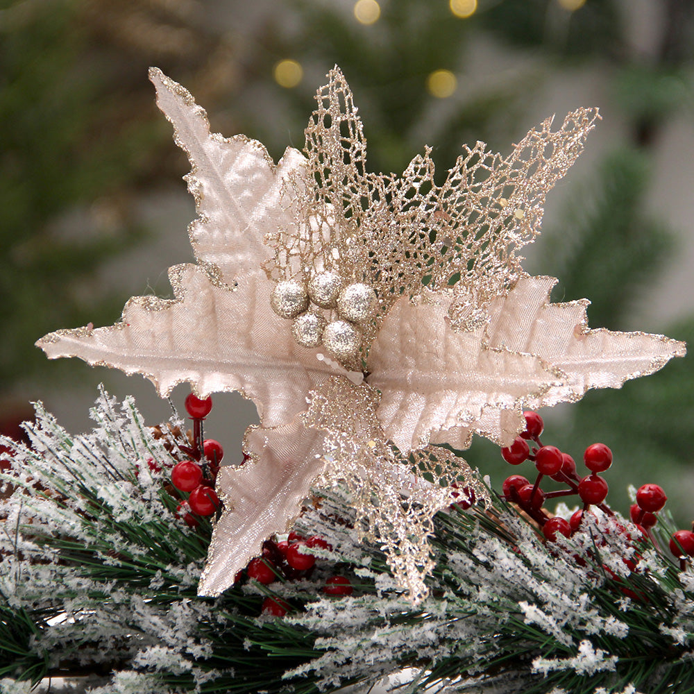 Christmas Artificial Plants Decoration, Plastic Grass Home Garden Planter Party Wedding Decor