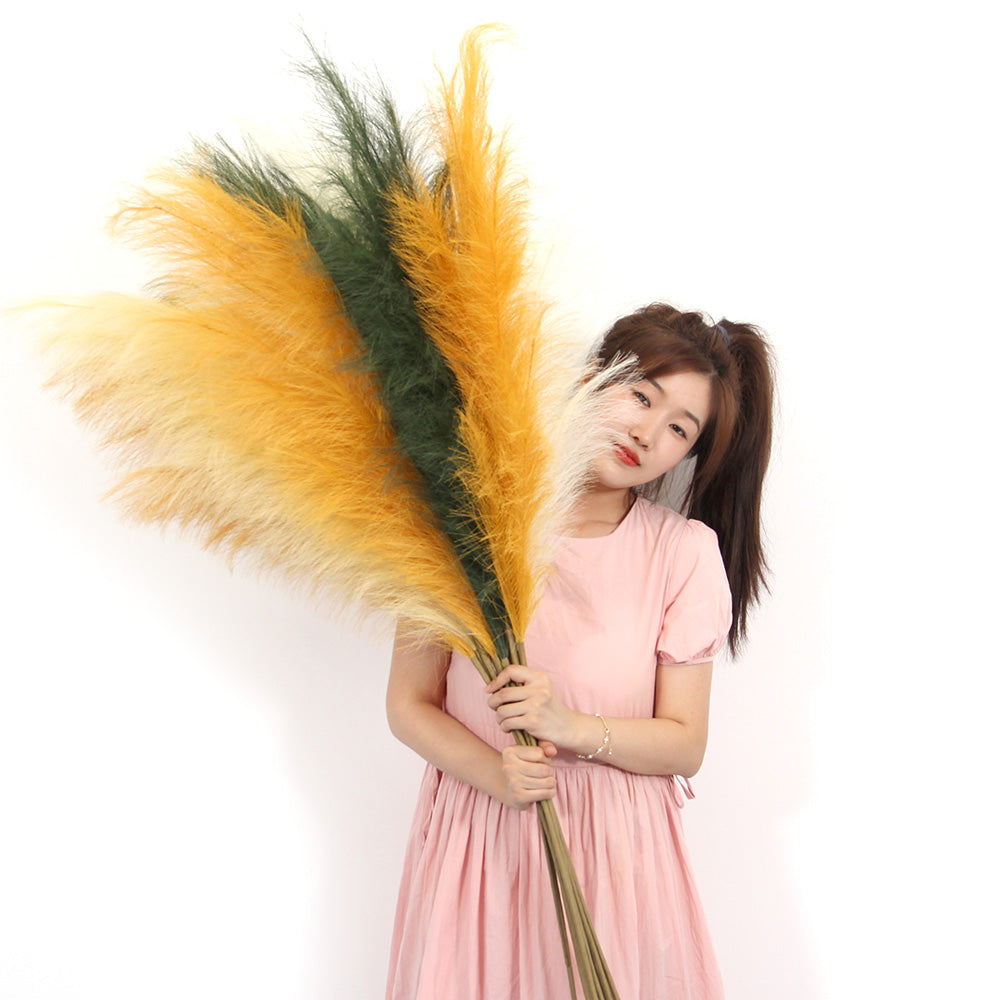 150cm colours 5 pcs a set artificial pampas grass for boho wedding home farmhouse decor