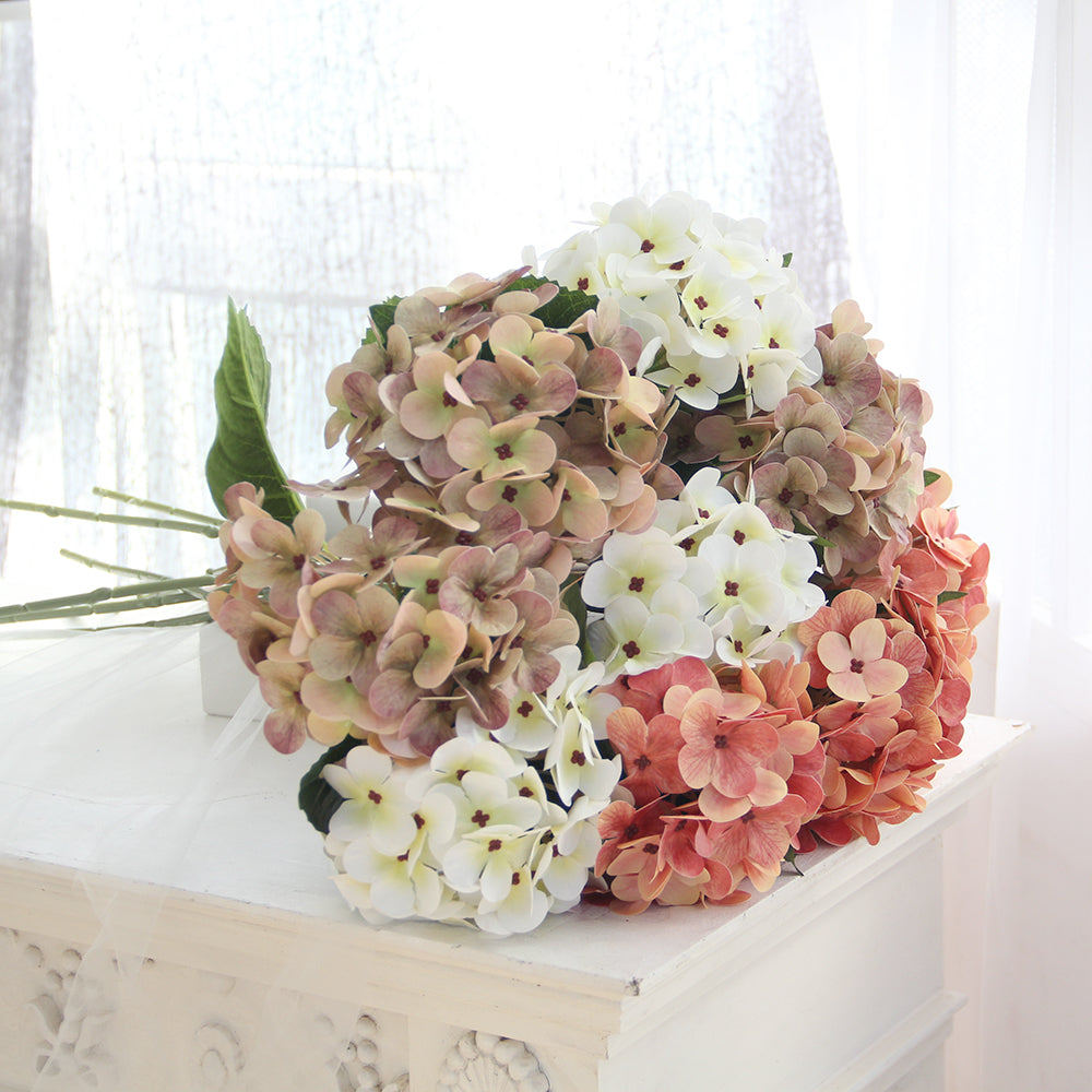 65CM 36 Slices of Begonia Artificial Flower Spring and Summer Single Stem Silk Malus Spectabilis Faux Flowers for Wedding Home Decoration