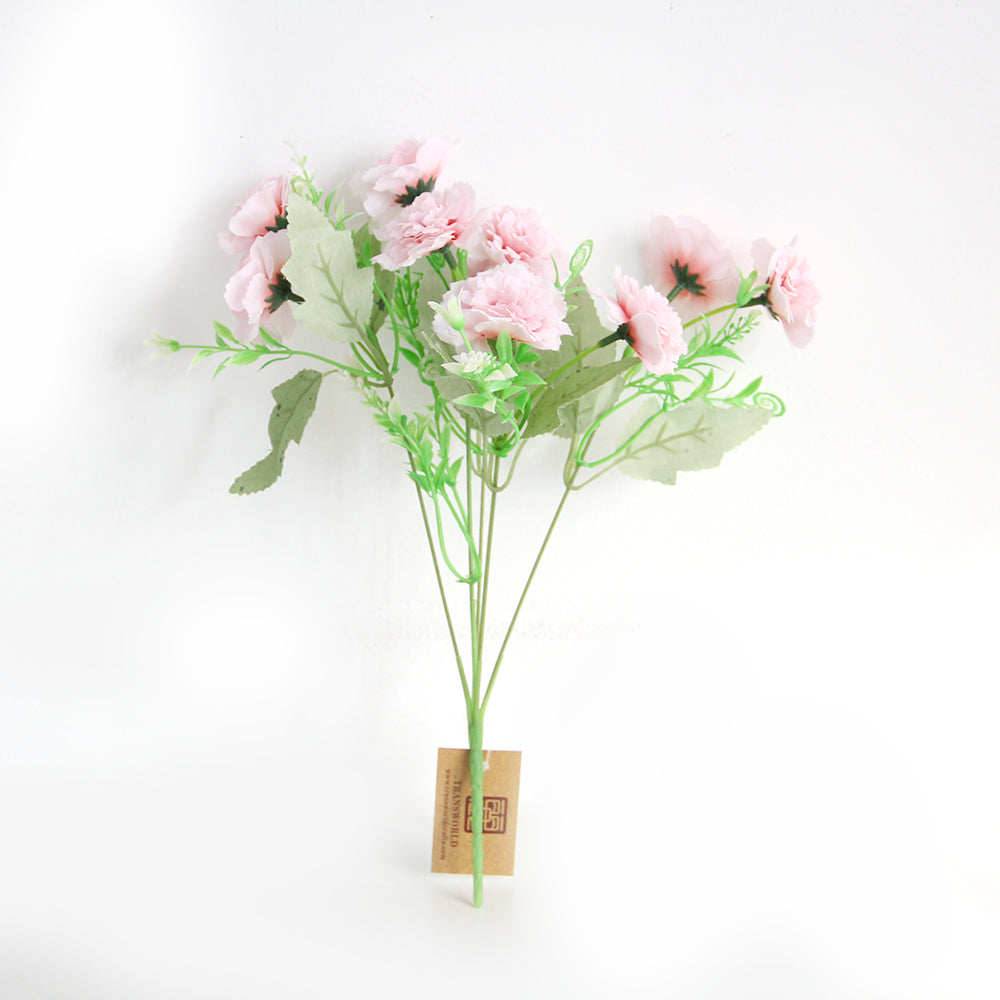 Hot Sale 32CM 10Heads Silk Carnation Artificial Flower Bouquet For Home Wedding Decoration