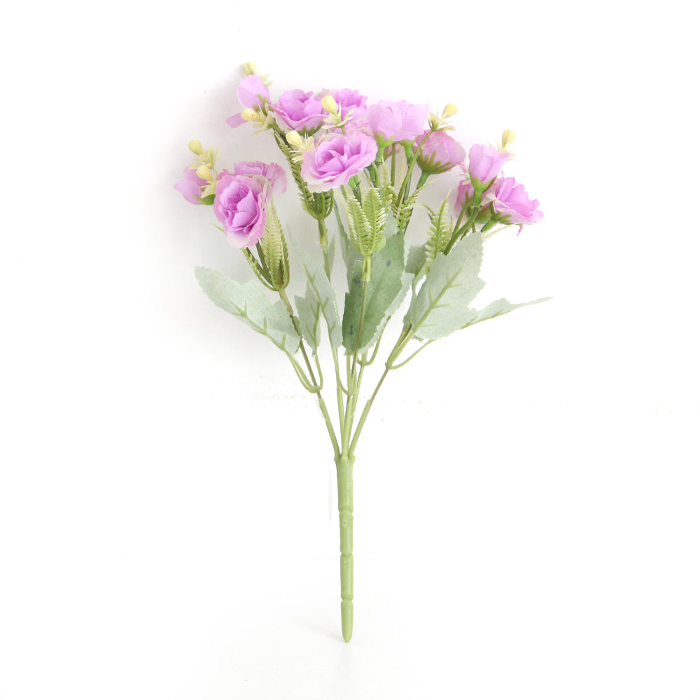 Factory Wholesale Carnation Artificial Flower 30CM Silk Rose Bouquet for Homen Wedding Decoration