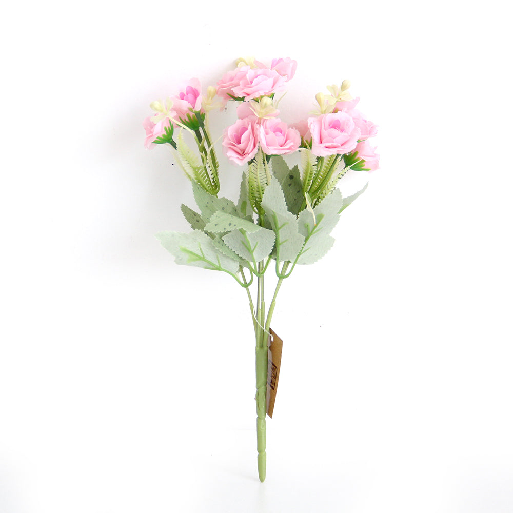 Factory Wholesale Carnation Artificial Flower 30CM Silk Rose Bouquet for Homen Wedding Decoration